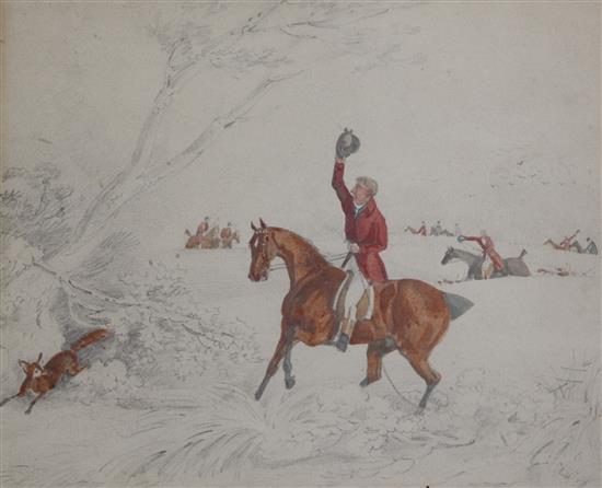 Henry Alken Jnr (1810-1894) Hunting scenes 9.5 x 11in.